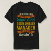 Qualitätssicherung-Manager verleiht Funny Wertschä T-Shirt (Design vorne)