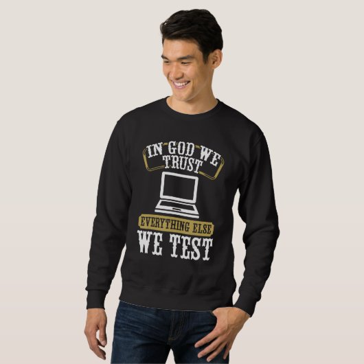 Qualitätssicherung QA Engineering Code-Testen Entw Sweatshirt (Vorne ganz)