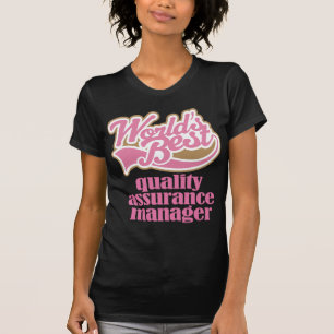 Qualitätssicherungs-Manager-Rosa-Geschenk T-Shirt