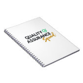 Qualitätssicherungs-Team – QA-Team-Notizbuch Notizblock (Rechte Seite)