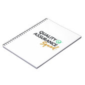 Qualitätssicherungs-Team – QA-Team-Notizbuch Notizblock (Linke Seite)