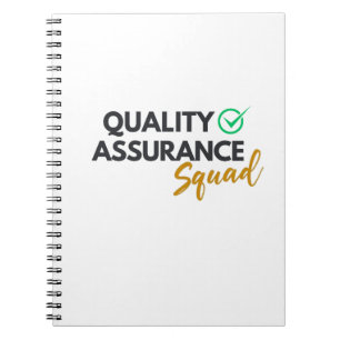 Qualitätssicherungs-Team – QA-Team-Notizbuch Notizblock