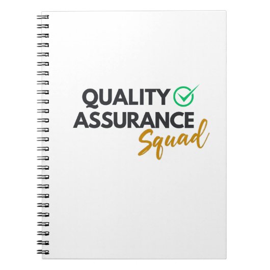 Qualitätssicherungs-Team – QA-Team-Notizbuch Notizblock (Vorderseite)