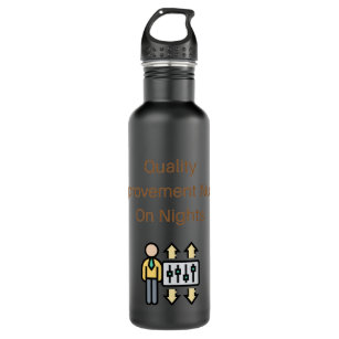 Qualitätsverbesserung bei Nacht - Qualitätsverbess Edelstahlflasche