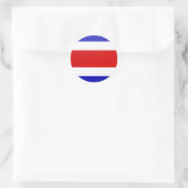 QUALITÄTSZEICHENKREIS Costa Rica Runder Aufkleber (Tasche)