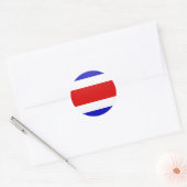 QUALITÄTSZEICHENKREIS Costa Rica Runder Aufkleber (Umschlag)
