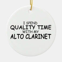 Qualitätszeit Alto Klarinette Keramikornament