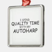 Qualitätszeit Autoharp Ornament Aus Metall (Links)