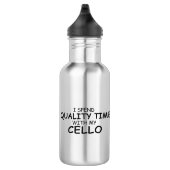 Qualitätszeit Cello Edelstahlflasche (Rechts)