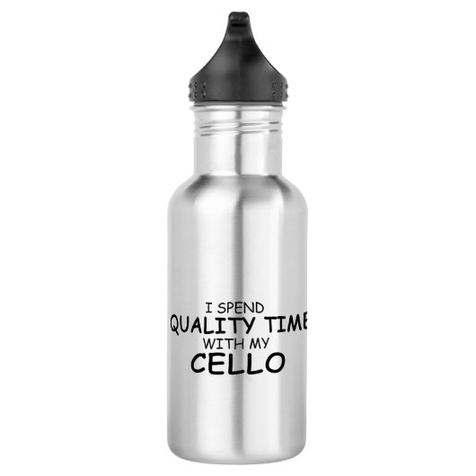 Qualitätszeit Cello Edelstahlflasche (Rechts)