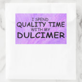 Qualitätszeit Dulcimer Rechteckaufkleber Rechteckiger Aufkleber (Tasche)