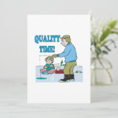 Qualitätszeit Einladung (Stehend Vorderseite)