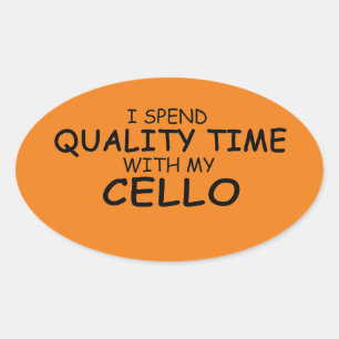 Qualitätszeitaufkleber Cello Oval Ovaler Aufkleber