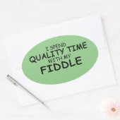 Qualitätszeitaufkleber Ovaler Aufkleber (Umschlag)