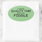 Qualitätszeitaufkleber Ovaler Aufkleber (Tasche)