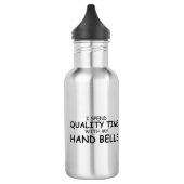 Qualitätszeitklappen Edelstahlflasche (Links)