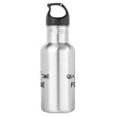 Qualitätszeitkorrektur Edelstahlflasche (Rückseite)