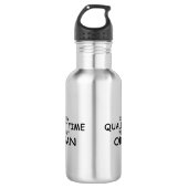 Qualitätszeitorgan Edelstahlflasche (Vorderseite)