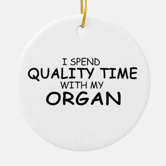 Qualitätszeitorgan Keramik Ornament (Vorne)