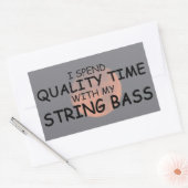 Qualitätszeitstring Bass Rechteckaufkleber Rechteckiger Aufkleber (Umschlag)