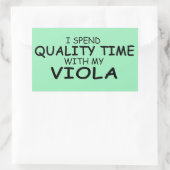 Qualitätszeitviola Rechteckkleben Rechteckiger Aufkleber (Tasche)