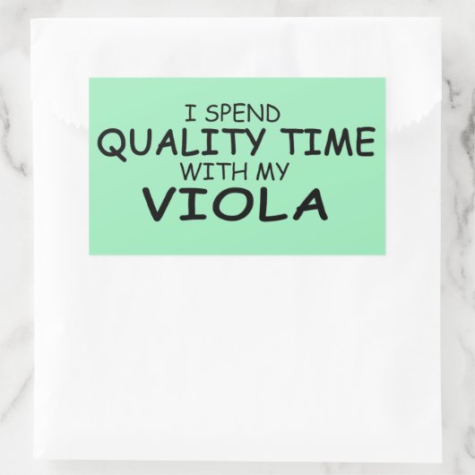 Qualitätszeitviola Rechteckkleben Rechteckiger Aufkleber (Tasche)