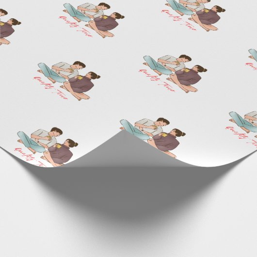 Qualitätszeitwaschpapier Geschenkpapier (Ecke)