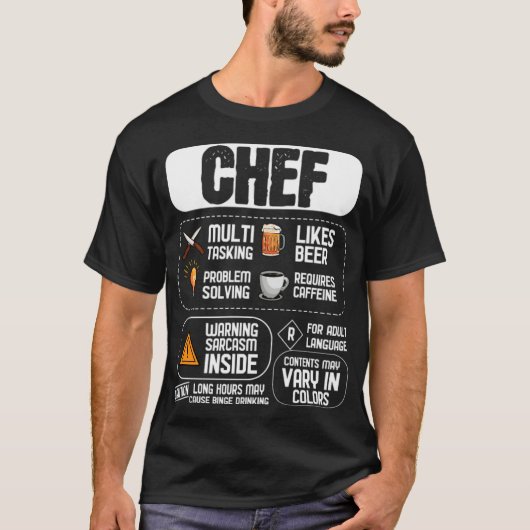 Qualities of a Chef bakery space cooks T-Shirt (Vorderseite)