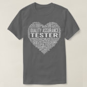 Quality Assurance Tester Heart T-Shirt (Design vorne)