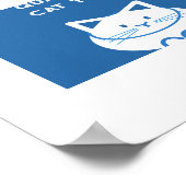 Quality Cat Time Poster (Ecke)