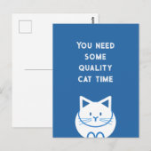 Quality Cat Time Postkarte (Vorne/Hinten)