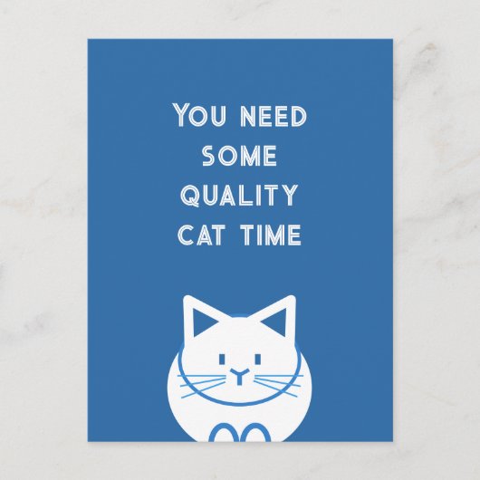 Quality Cat Time Postkarte (Vorderseite)