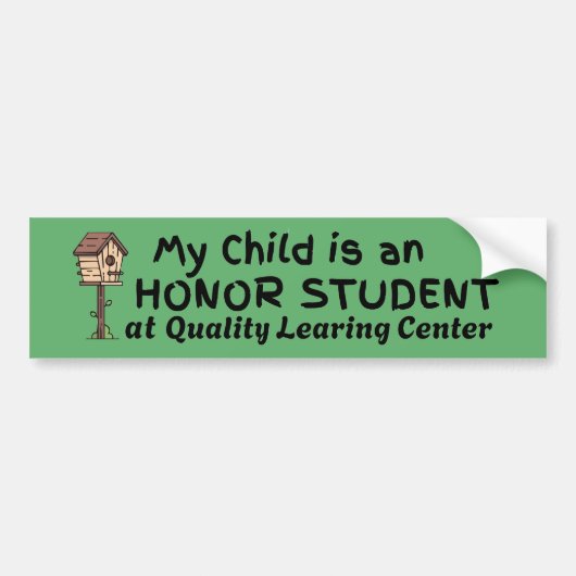 Quality Learing Center Sticker | Funny Viral Meme Autoaufkleber (Vorne)