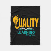Quality Learning Center Funny School Quote Fleecedecke (Vorderseite)