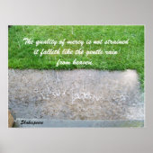 QUALITY OF MERCY print Poster (Vorne)