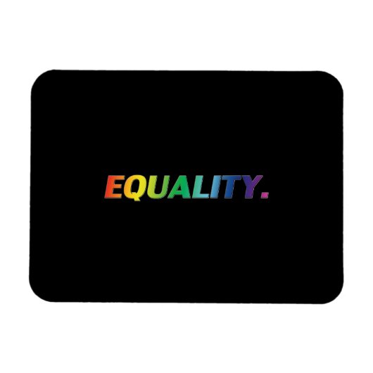 "quality" pride lgbtq black Flexible Foto Magnet (Horizontal)