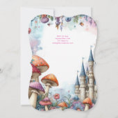 Quality Princess Fairy Daughter Birthday Fairycore Einladung (Rückseite)