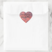 Quality Time Balalaika Heart Sticker (Tasche)