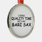 Quality Time Bari Sax Ornament Aus Metall (Rechts)