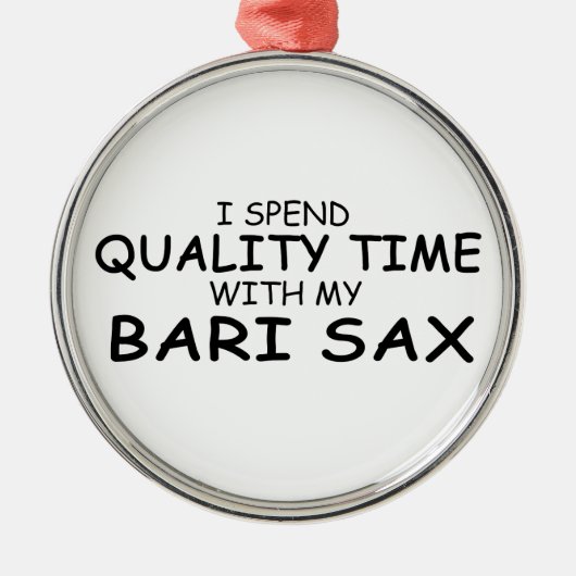 Quality Time Bari Sax Ornament Aus Metall (Vorne)