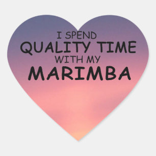 Quality Time Marimba Heart Sticker