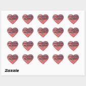 Quality Time Melodeon Heart Sticker (Blatt)