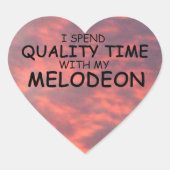 Quality Time Melodeon Heart Sticker (Vorderseite)