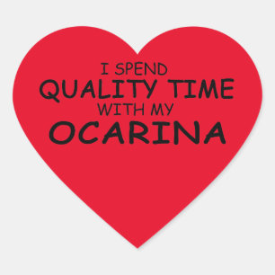 Quality Time Ocarina Heart Sticker