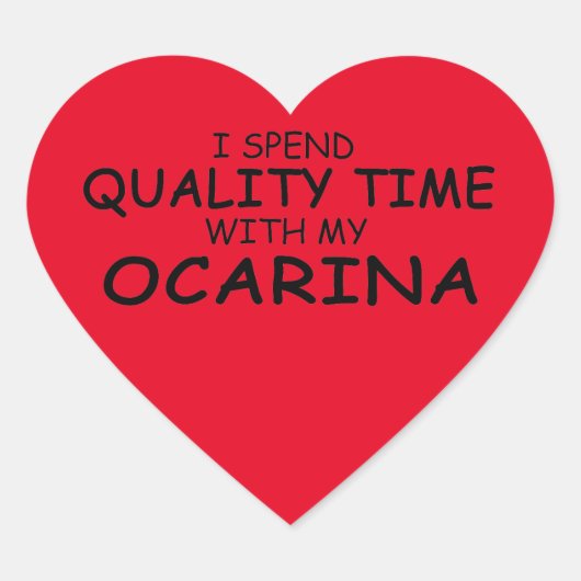 Quality Time Ocarina Heart Sticker (Vorderseite)