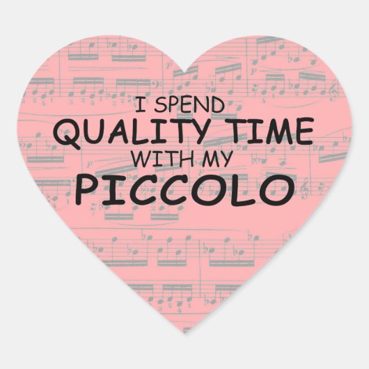 Quality Time Piccolo Heart Sticker (Vorderseite)