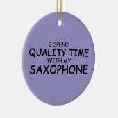 Quality Time Saxophon Keramik Ornament (Rechts)