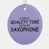 Quality Time Saxophon Keramik Ornament (Links)