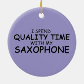 Quality Time Saxophon Keramik Ornament (Hinten)