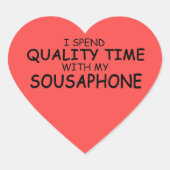 Quality Time Sousaphon Heart Sticker (Vorderseite)